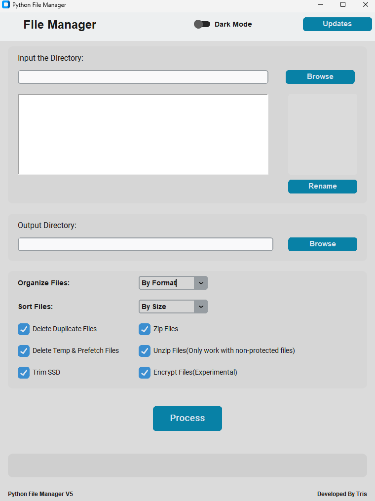 Python File Manager with GUI